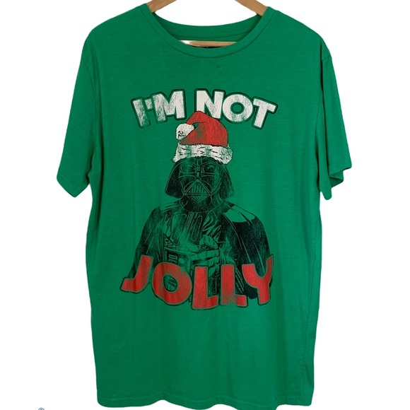 Darth Vader Star Wars “I’m Not Jolly” X-Mas Tee Men’s Sz L - Picture 1 of 4